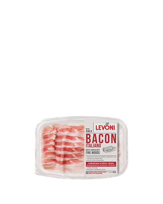 Italian Bacon Pancetta Stesa Sliced Levoni 10x100gr