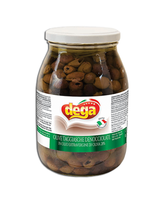 Taggiasche Olives Pitted in Olive Oil Dega 900gr