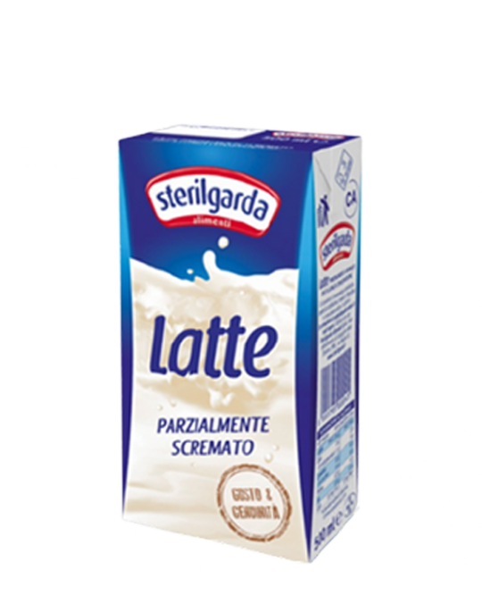 UHT Semi-Skimmed Milk Latte Parziale Scremato Sterilgarda 12x1lt
