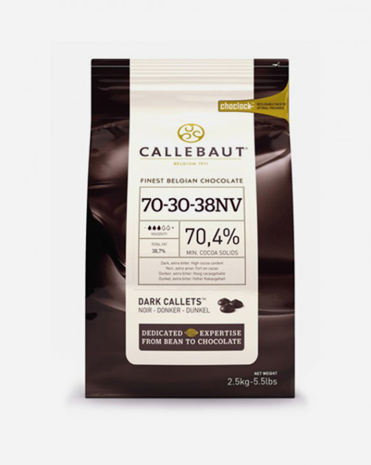 Callebaut Dark Chocolate Drops 70% 2.5kg