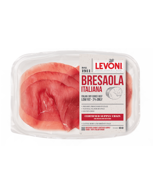PGI Bresaola Italiana Sliced Levoni 10x80gr