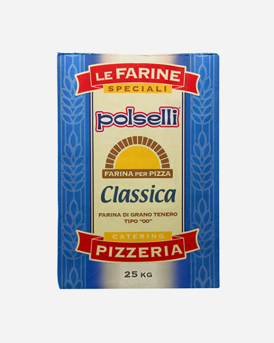 Classic Blue Pizza Flour Farina Pizza Blu Classica Polselli 25kg