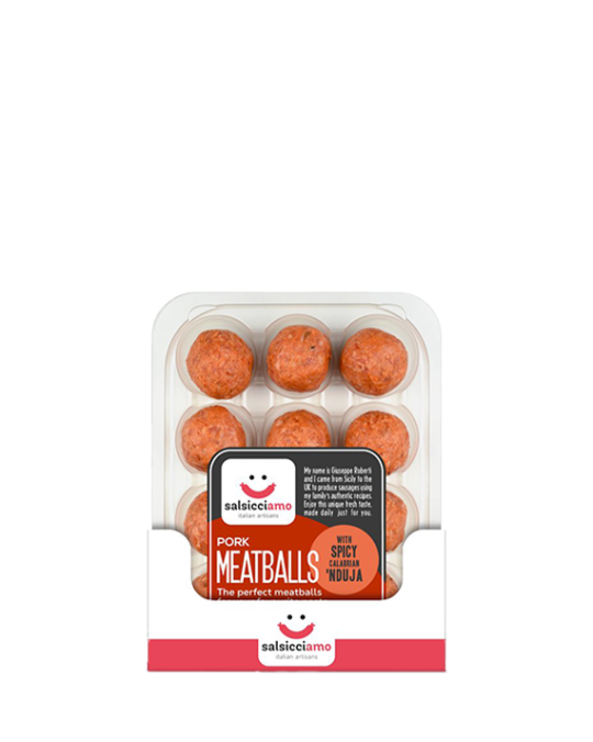 Display Box  Pork & Nduja Meatballs Salsicciamo