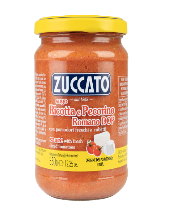 Ricotta & Pecorino Sauce Zuccato 6x350gr