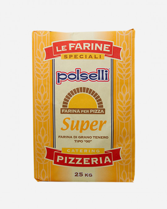 Pizza Flour Super Yellow Gialla Farina Polselli 25kg
