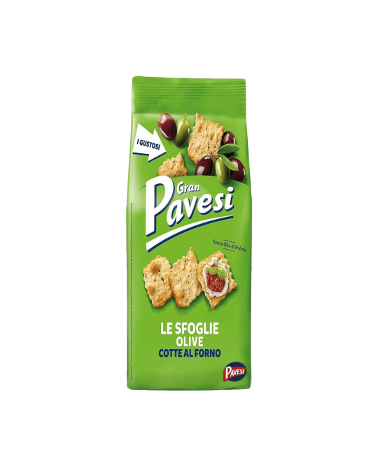 Olive Crackers Sfoglie Olive Gran Pavesi 12x150gr
