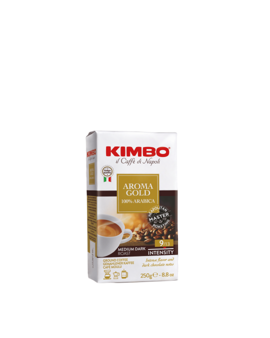 Coffee Ground Aroma Gold 100% Arabica Kimbo 20x250g